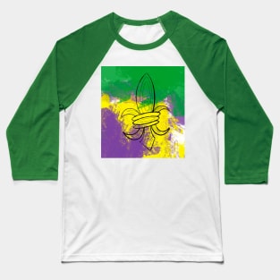 Mardi Gras Fleur de Lis Baseball T-Shirt